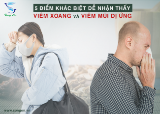 5 điểm khác biệt dễ nhận thấy giữa viêm xoang và viêm mũi dị ứng