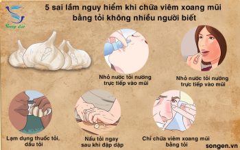 5 sai lầm nguy hiểm khi chữa viêm xoang mũi bằng tỏi bắt buộc phải tránh